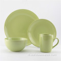 Ceramic Diner Set Steengoed Handgeschilderde Servies